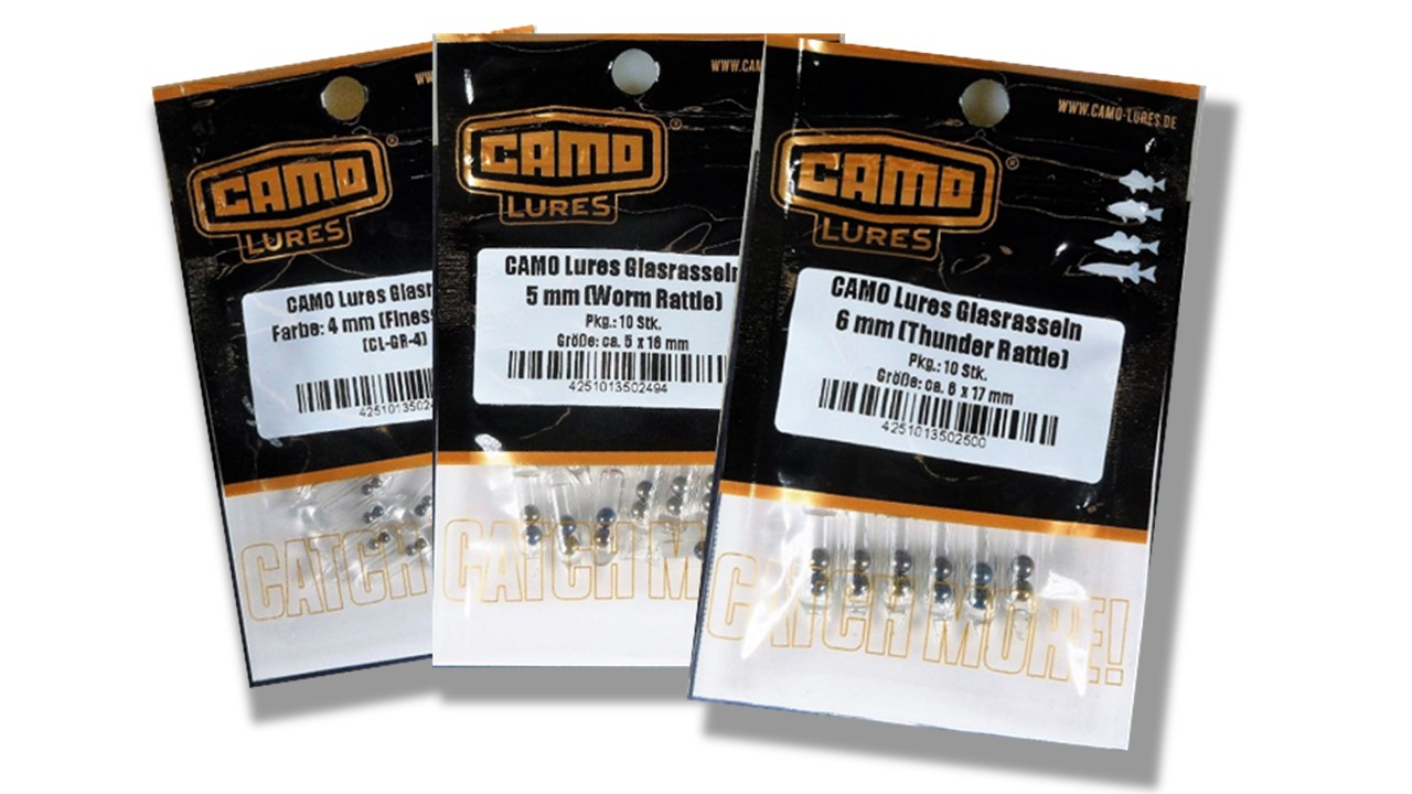 CAMO LURES GLASS RATTLES CAMO LURES GLASS RATTLES